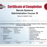 Certificado Bacula Systems Bacula Administrator II